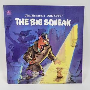 VTG Jim Hensen's Dog City The Big‎ Squeak Muppet Press Golden Book RARE OOP 1994